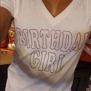 Birthday Girl Rhinestone Tshirt